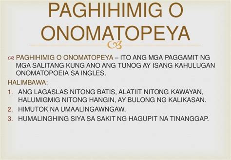 Halimbawa ng Onomatopeya .